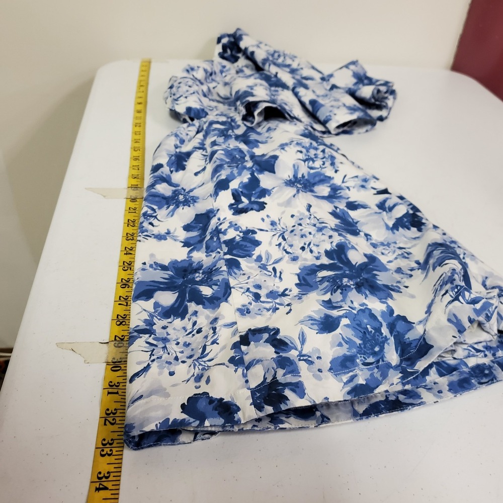 Abercrombie & Fitch Womens Emerson Puff Sleeve Mini Dress Size M Blue‎ Floral - Picture 8 of 13